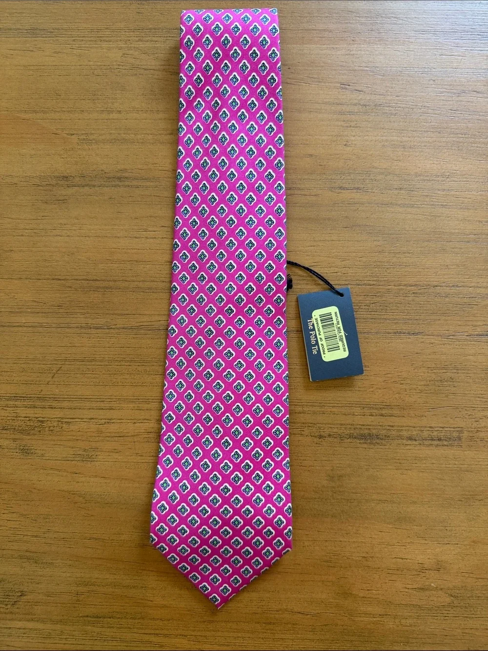 Polo Ralph Lauren Pink Geometric Silk Tie NWT